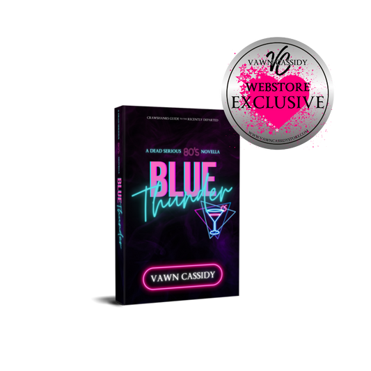 Crawshanks Guide to the Recently Departed Dead Serious 80s Novella Blue Thunder Mini Book. Dark Comedy. MM Romance. Webstore Exclusive.