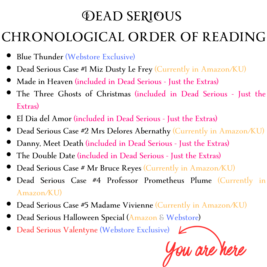 Crawshanks Guide to the Recently Departed Dead Serious Valentyne. Mini Book. Written by Vawn Cassidy. Dark Comedy. Paranormal MM Romance.