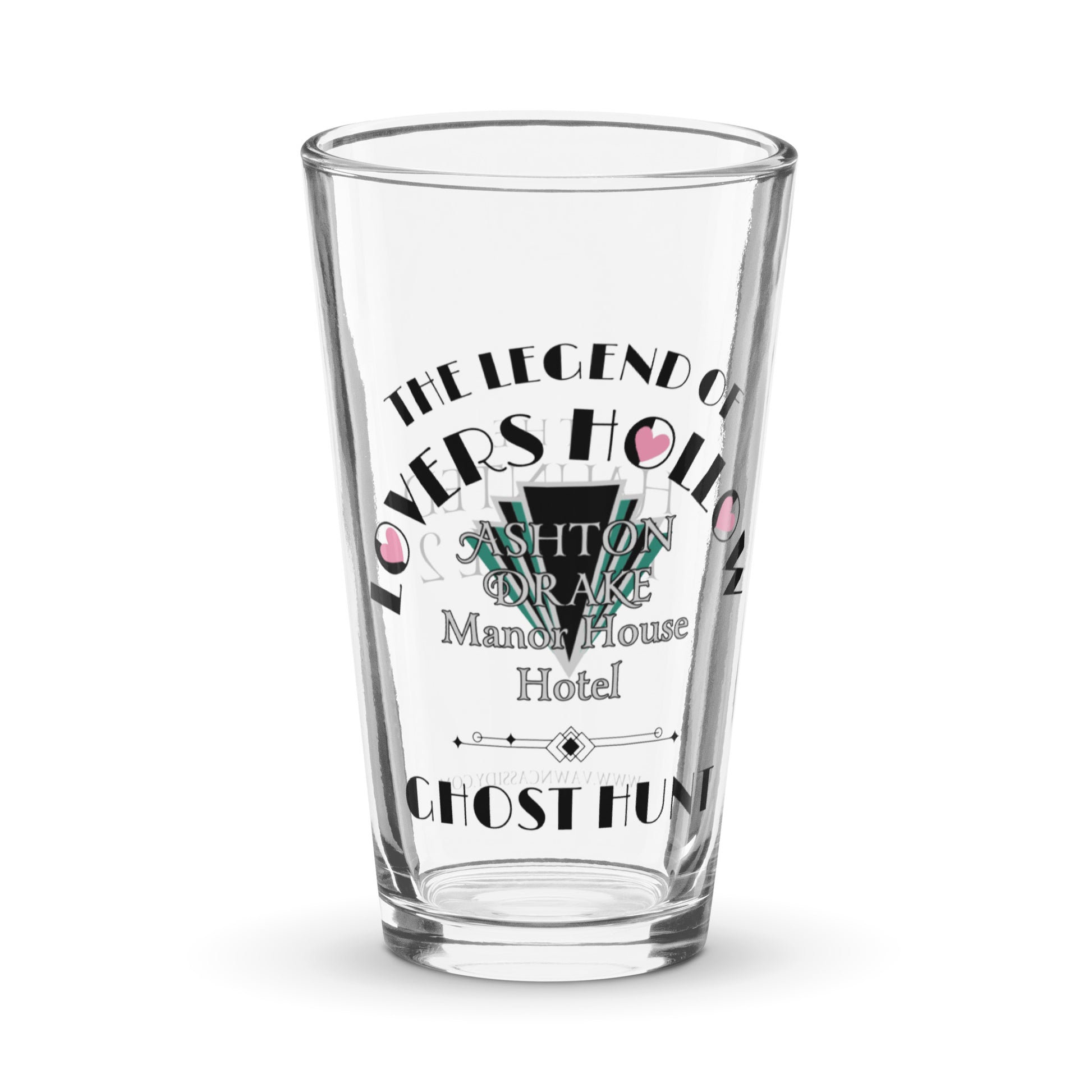 The Haunted Hotel 2 The Legend of Lovers Hollow Pint Shaker Glass