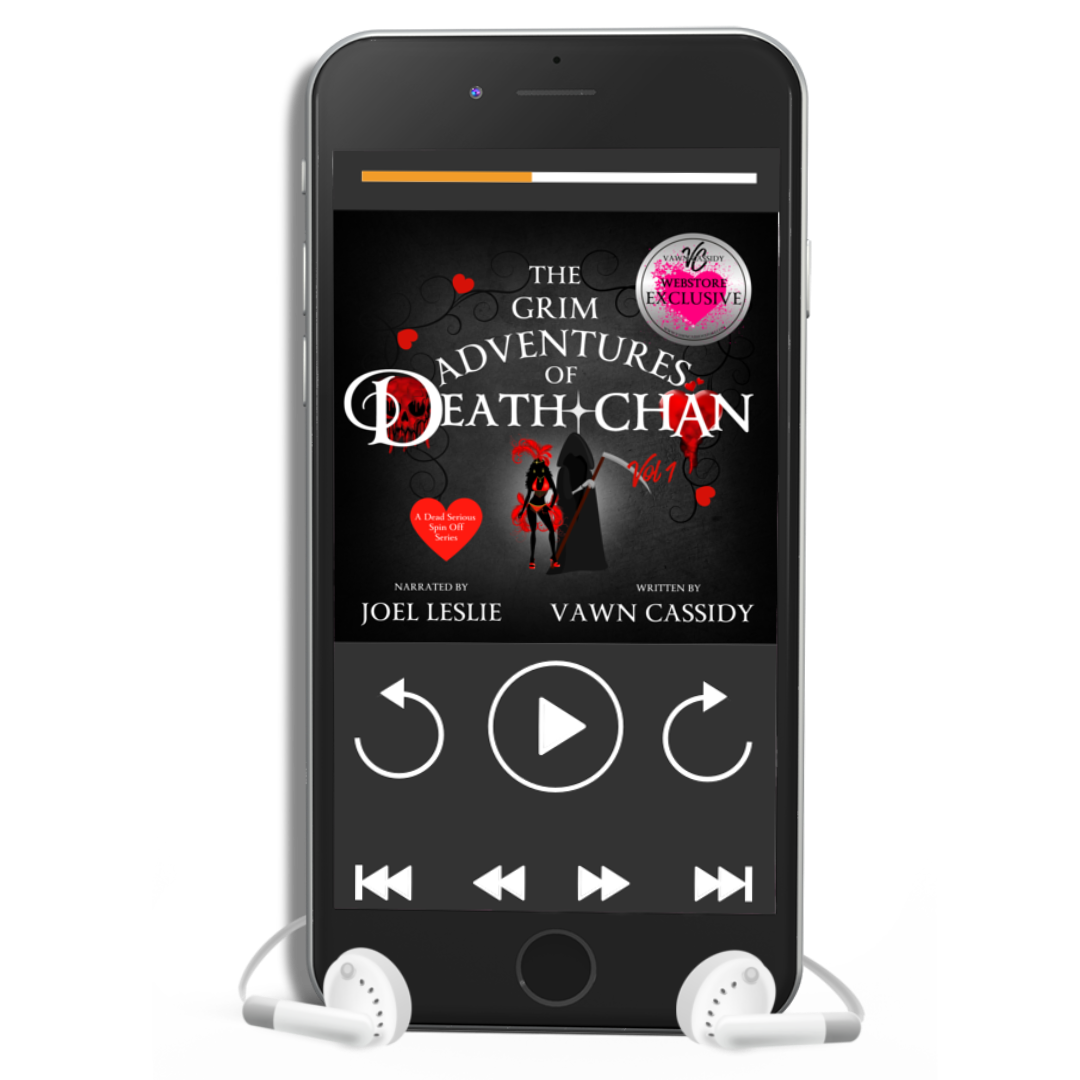 Crawshanks Guide to the Recently Departed The Grim Adventures of Death & Chan Vol 1 Audiobook written by Vawn Cassidy narrated by Joel Leslie. Dead Serious Spin Off Series. Vawn Cassidy Webstore Exclusive. Dark Comedy. Paranormal MM Romance.