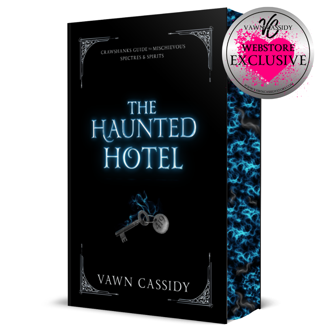 Crawshanks Guide to Mischievous Spectres & Spirits Book 1 The Haunted Hotel Foiled Hardback Special Edition Sprayed Edges