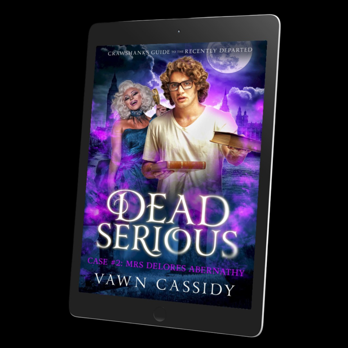 Dead Serious Ebook displayed on an e-reader