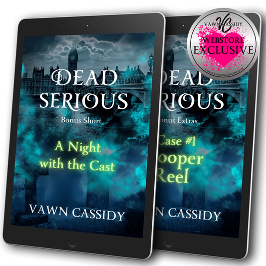 Dead Serious Bonus Duo Ebook Covers. Crawshanks Guide to the Recently Departed. MM Paranormal Romance Dark Comedy Mystery. Gay/LGBTQ+ Fiction.