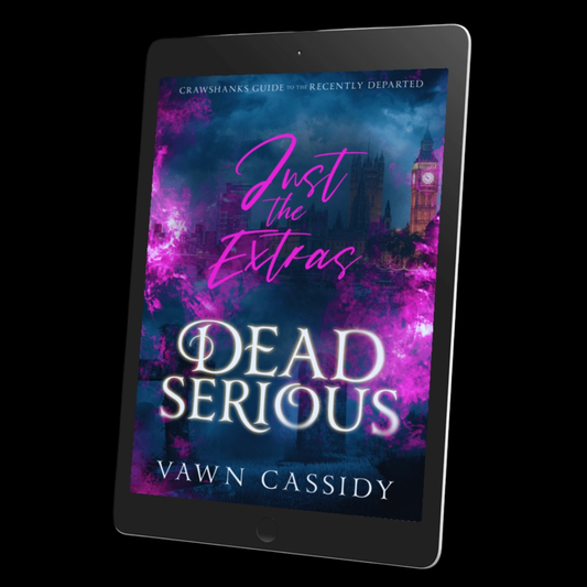 Dead Serious Just the Extras ebook displayed on e-reader