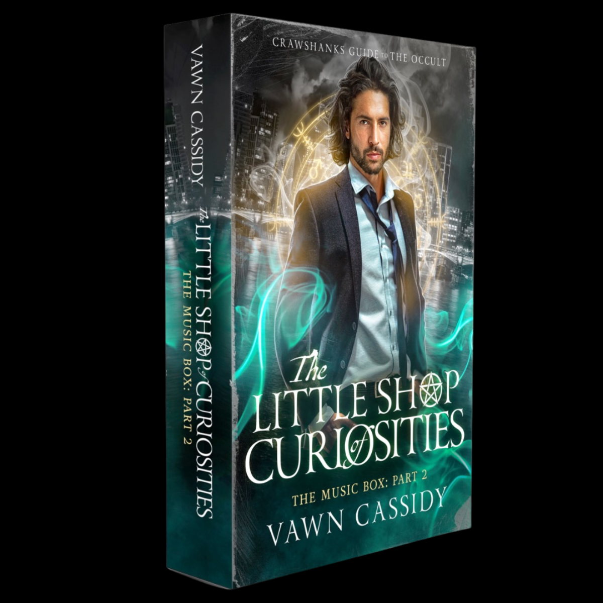 Little Shop The Music Box Part 2 Paperback by Vawn Cassidy on a black background