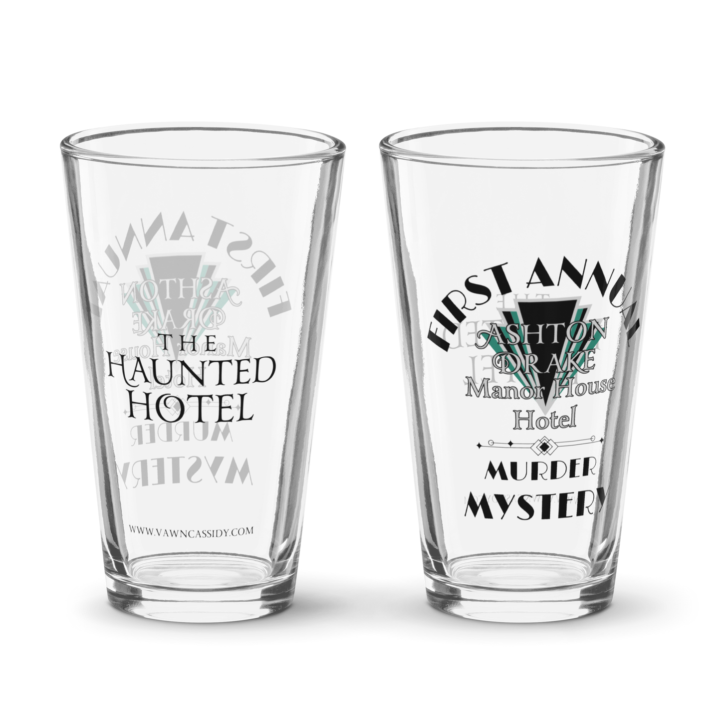 The Haunted Hotel - First Annual Murder Mystery Shaker pint glass