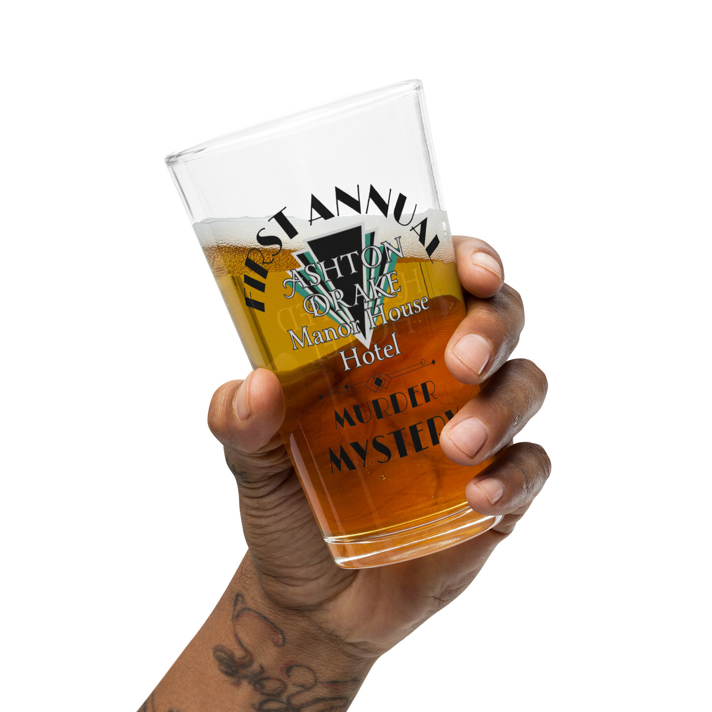 The Haunted Hotel - First Annual Murder Mystery Shaker pint glass